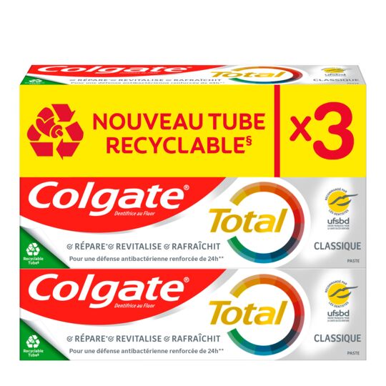  Dentifrice Répare Revitalise Et Rafraîchit Total Classique COLGATE code EAN 8718951511231 