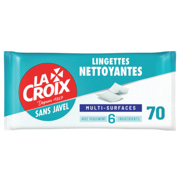 LINGETTES NETTOYANTES MULTI-SURFACES X70
LACROIX
