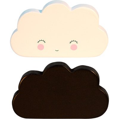 A Little Lovely Company - portemanteau, patère - lot de 2 pateres nuages code EAN 8719033862647 