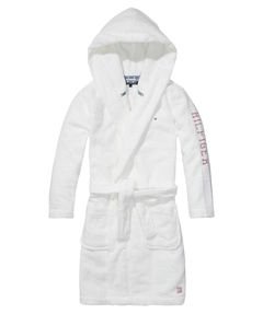 - peignoir fille blanc weiß 104 cm