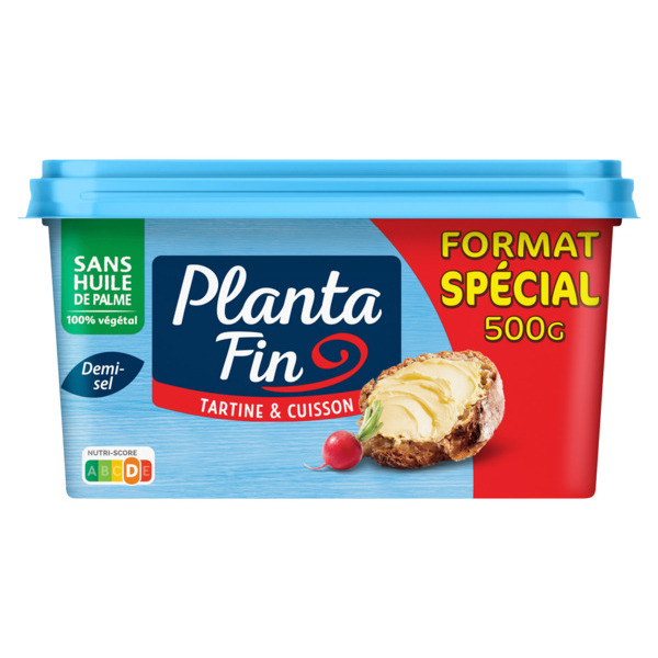 MARGARINE SANS HUILE DE PALME 100% VÉGÉTAL TART...