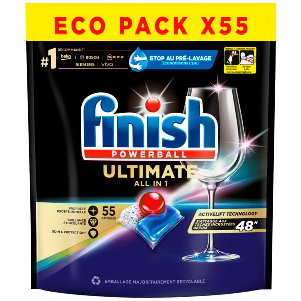  Capsule Lave Vaisselle Ultimate Finish code EAN 8720065003809 