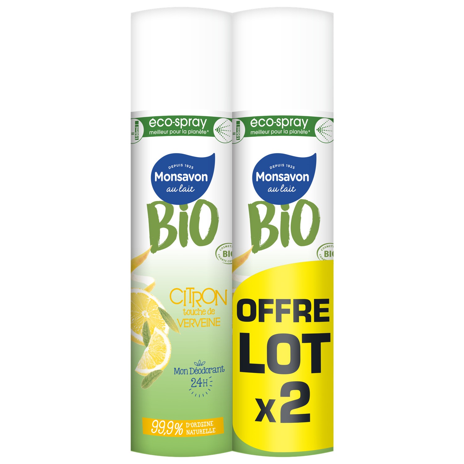 Déodorant citron touche verveine Bio MONSAVON