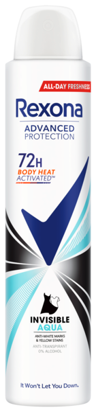 REXONA DÉODORANT INVISIBLE AQUA 72H
 code EAN 8720181214004 