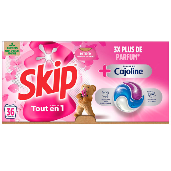 Lessive Capsules 3En1 Touche De Cajoline Skip 8720181248306 