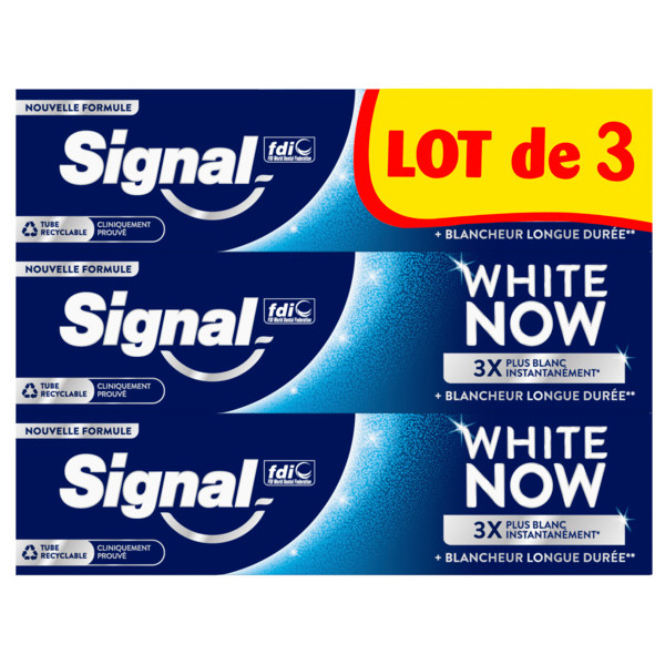 DENTIFRICE WHITE NOW BLANCHEUR LONGUE DURÉE