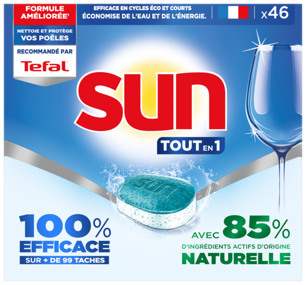 TABLETTES LAVE-VAISSELLE TOUT EN 1 STANDARD X46
