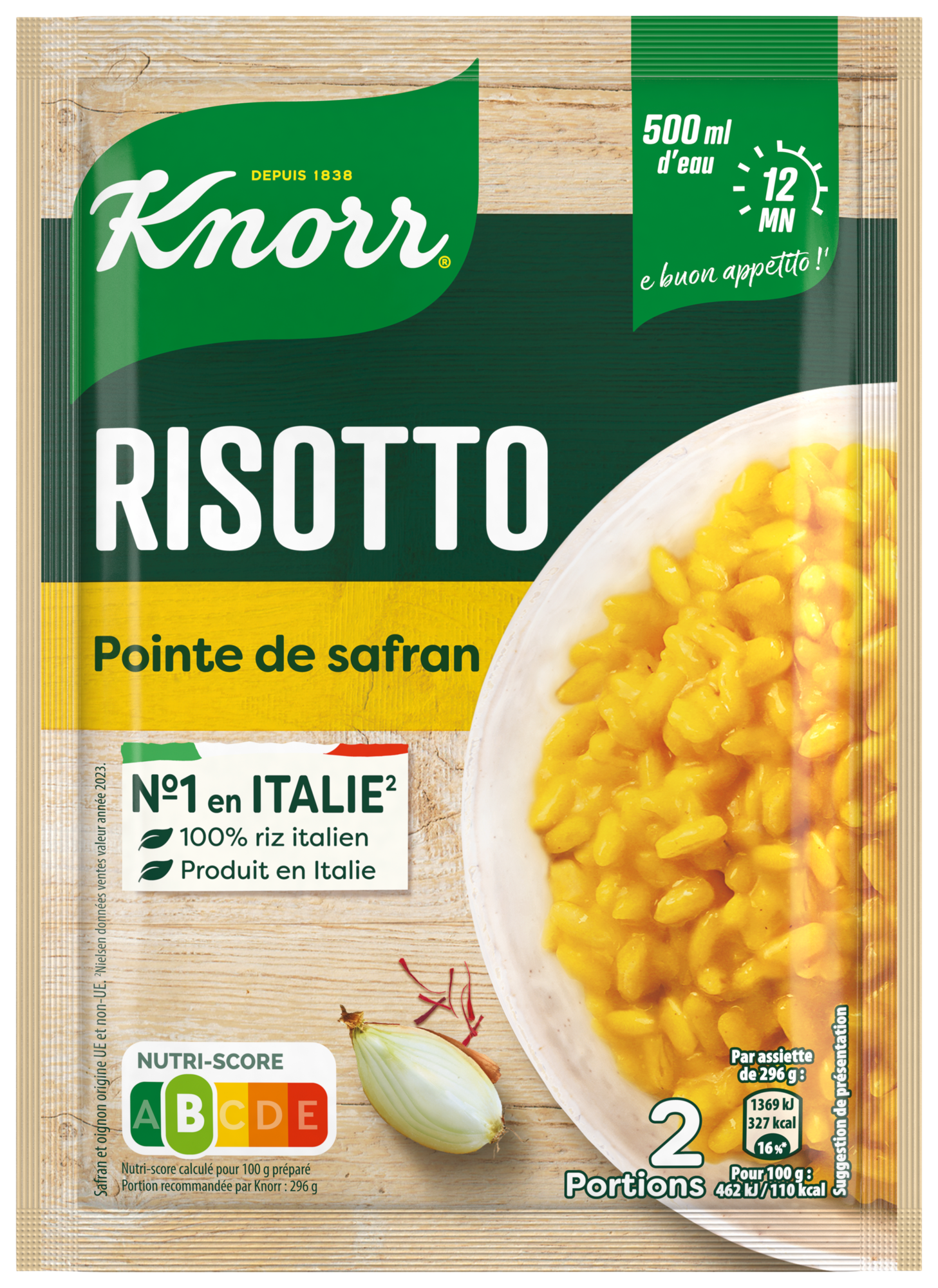 KNORR RISOTTO DESHYDRATÉ code EAN 8720182907608 