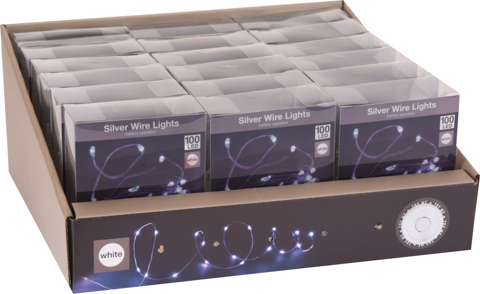  GUIRLANDE FIL D'ARGENT INTÉRIEUR 100 LED BLANC FROID code EAN 8720573662420 