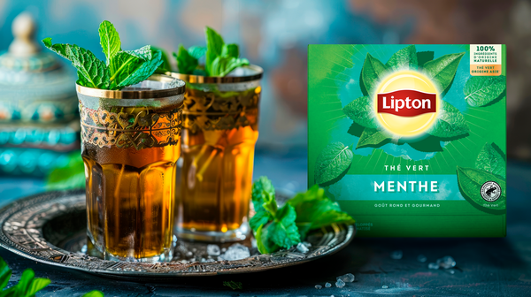 THÉ VERT AROMATISÉ À LA MENTHE
