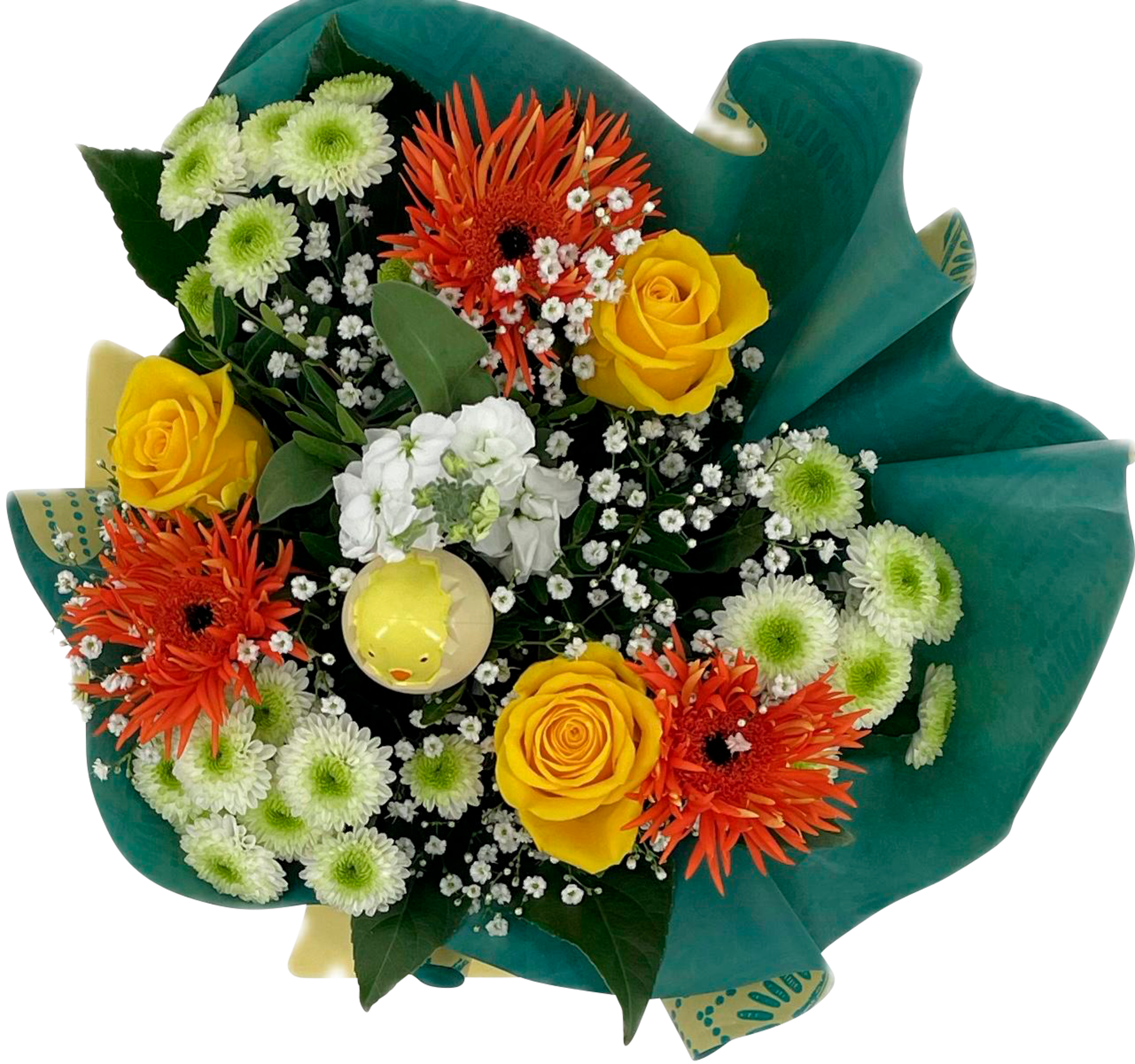 Bouquet bulle 19 tiges avec sac