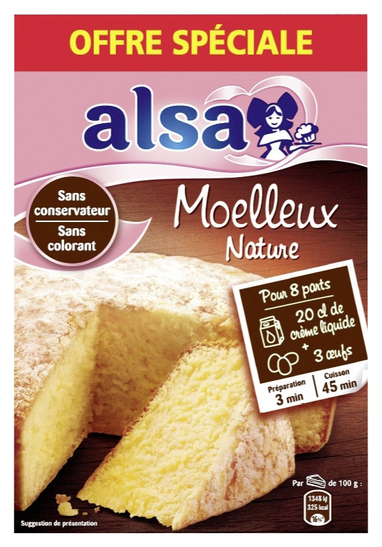 Préparation pour moelleux nature Alsa