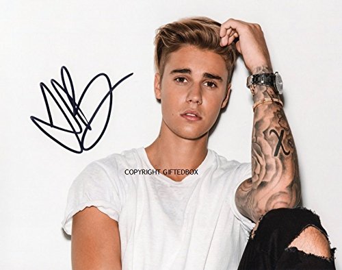 Édition limitée Justin Bieber Signé photo + cer...