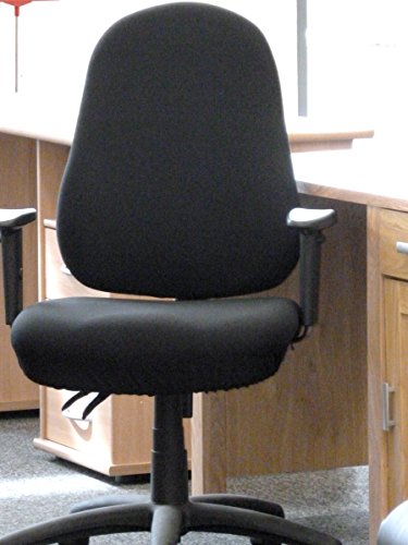 Kerrykins Housse pour chaise de bureau (housse seulement): siège 47cm profond x 50cm large; dos 47cm large x 57cm haut NOIR code EAN 8800212615489 