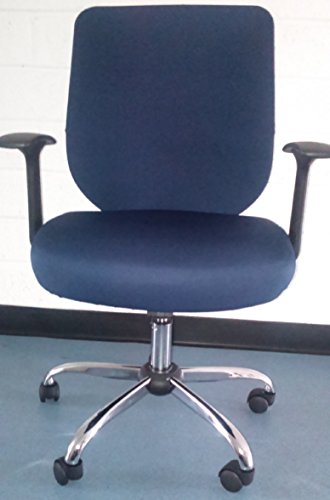 Kerrykins Housse pour chaise de bureau (housse seulement): siège 47cm profond x 50cm large; dos 47cm large x 57cm haut BLEU code EAN 8800212617599 