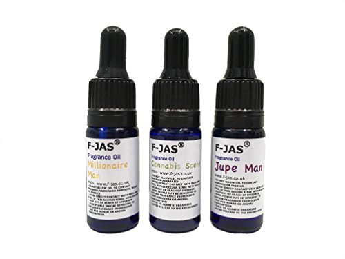 f-jas Huile parfumée 10 ml (Lot de 3 ou 6), Pal...