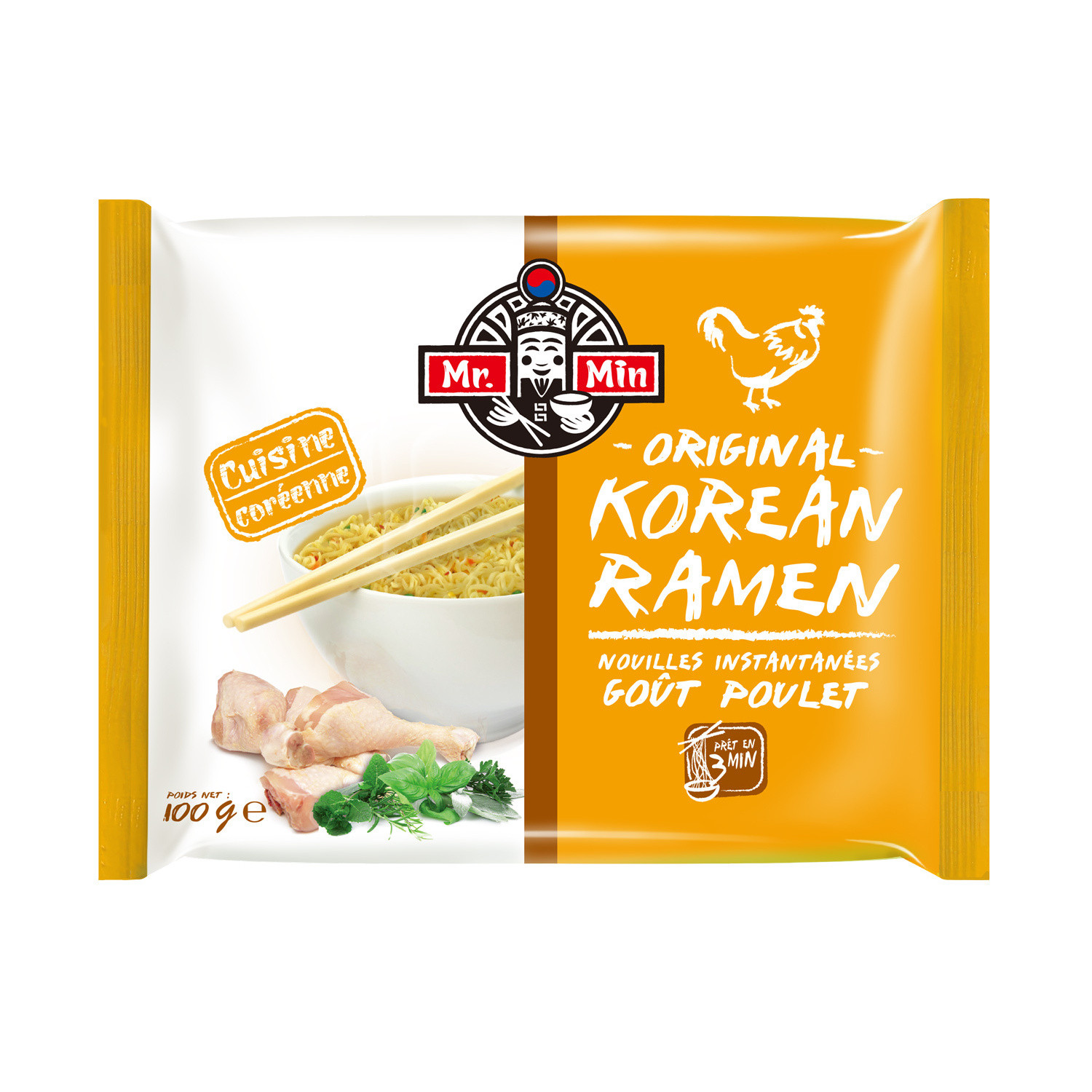 Nouilles goût poulet MR. MIN