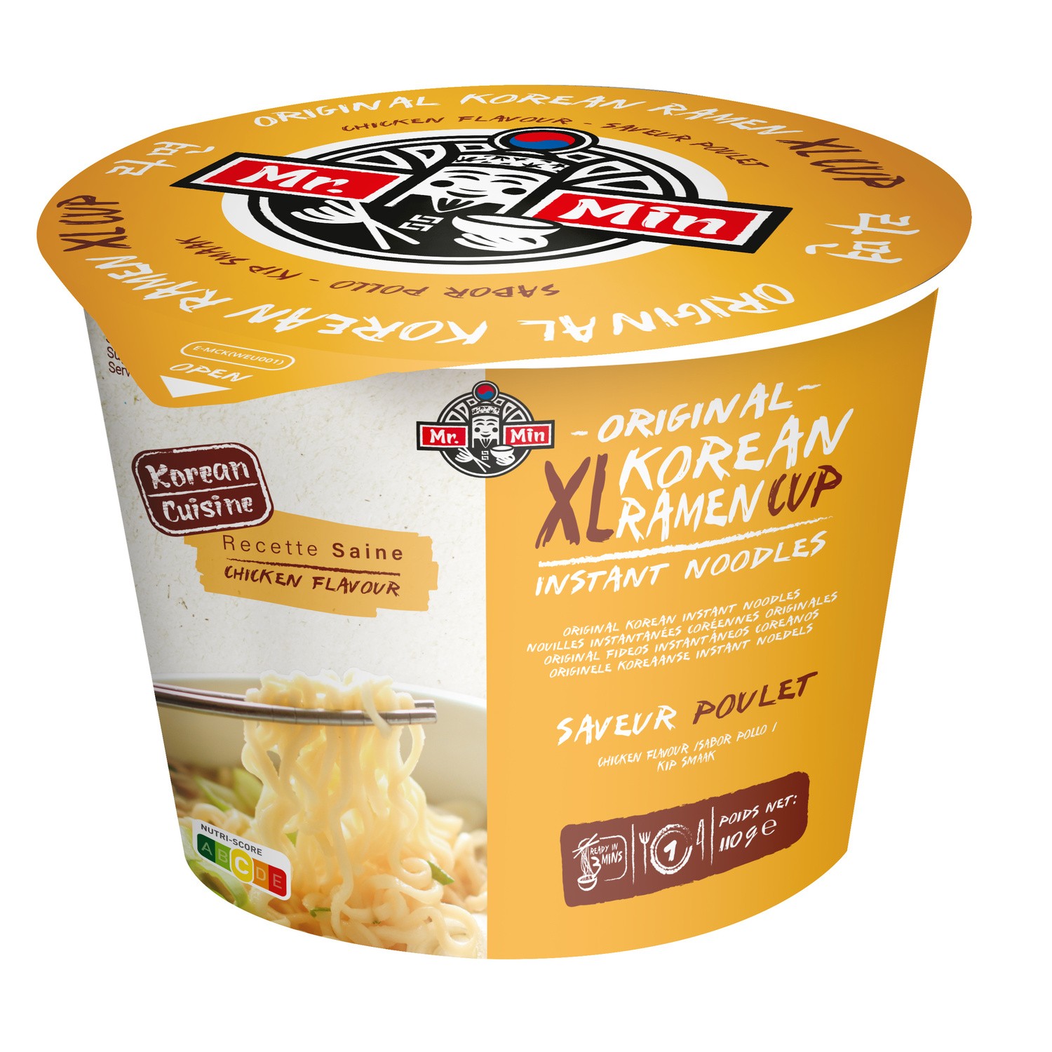 Plats cuisinés nouilles goût poulet MR. MIN
