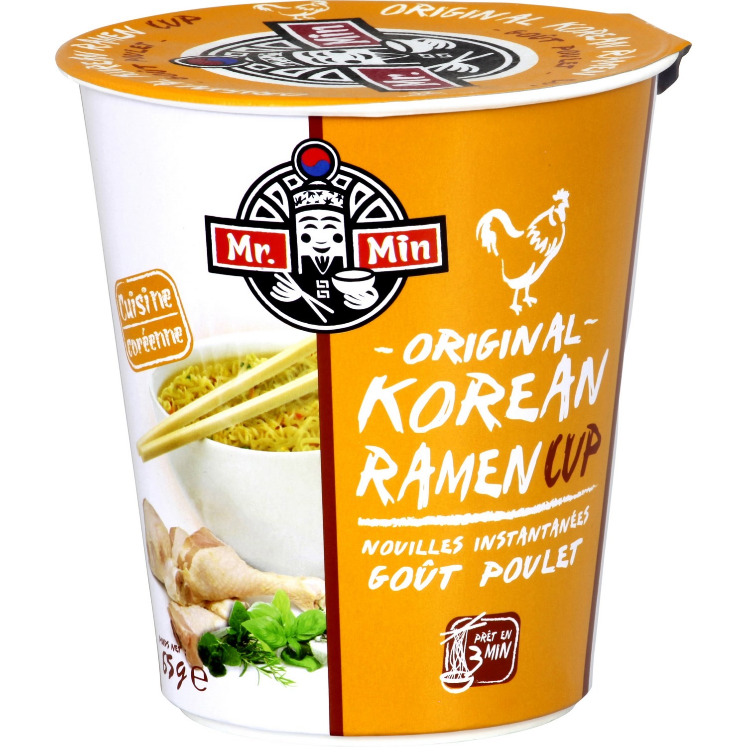 Plat cuisiné nouilles goût poulet MR. MIN