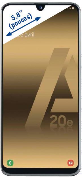 GALAXY A20E BLANC