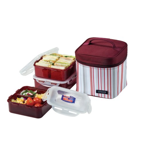 Picnic lunch box bento set - hpl823dp, purple s...