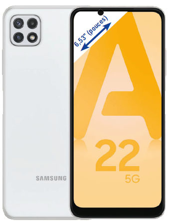 Samsungnoir SMARTPHONE GALAXY A22 BLANC “SAMSUNG” code EAN 8806092266056 