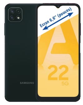 Samsungnoir SMARTPHONE GALAXY A22 NOIR “SAMSUNG” code EAN 8806092266223 