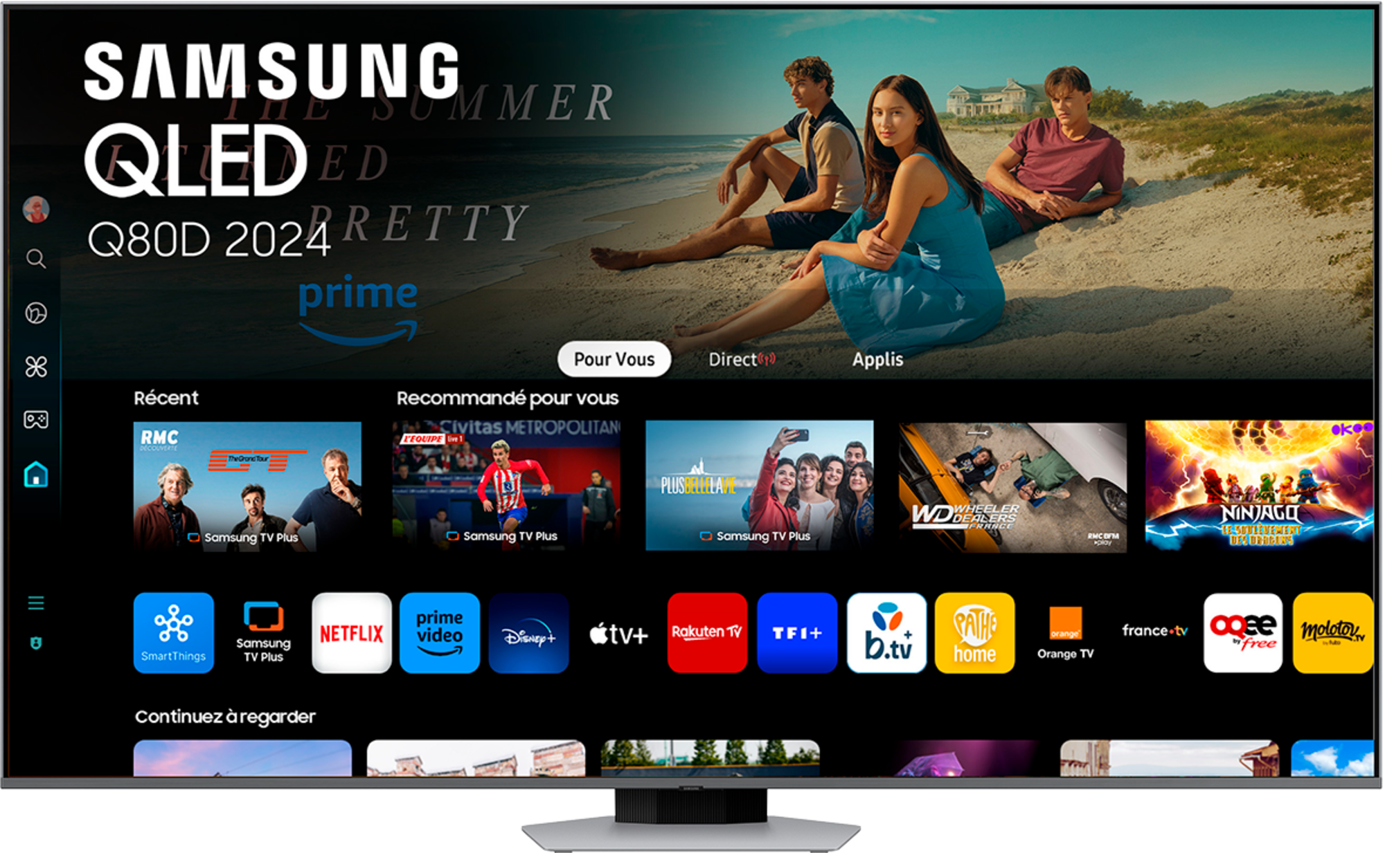 SAMSUNG TV QLED 55Q80D 55"(POUCES) 140 CM code EAN 8806095492179 