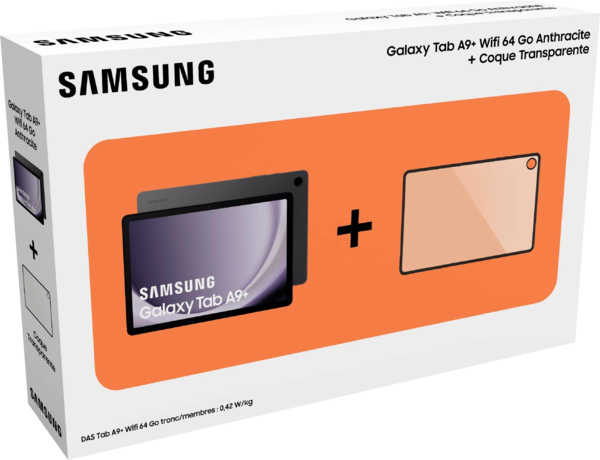  Pack Samsung Tab A9+ 4/64Go + Coque De Protection Transparente code EAN 8806097420163 