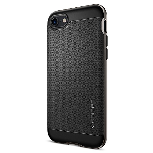 Spigen Coque iPhone 7, Housse iPhone 7, Etui iPhone 7, Spigen® [Neo Hybrid] PREMIUM BUMPER [Gunmetal] Bumper Style Premium Coque Slim Fit Dual Layer Protective Housse Etui Coque de protection Pour iPhone 7 (2016) - (042CS20518) code EAN 8809466646348 