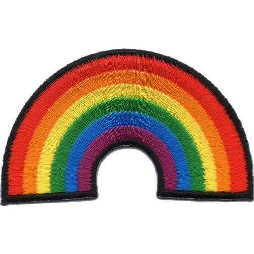 JATUJAKTHAI Ecusson brodé Ecussons Thermocollants arc en ciel 8852417447822 (8852417447822)