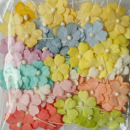 Mix couleur ton 100 Mulberry papier fleur fleur...