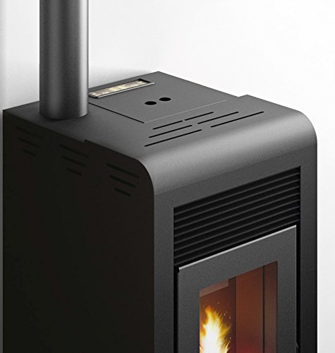 Poêle à pellets evacalor Rita 9 kW Noir gaufré ...