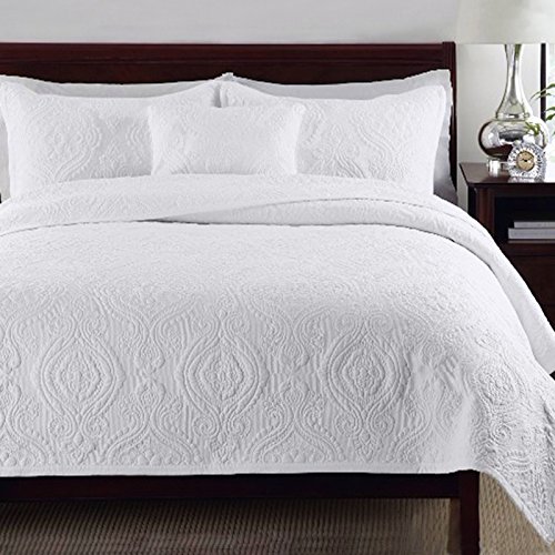 3 pièces 1 couvre-lit + 2 taies d'oreiller coto...