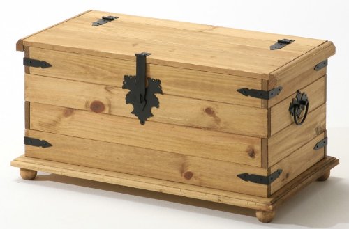 Coffre en pin massif style mexicain