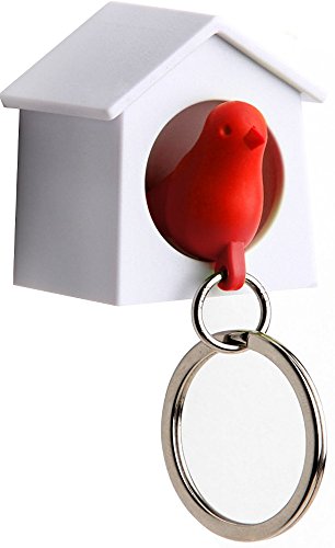 Porte-clés mini nichoir avec mini sparrow oisea...