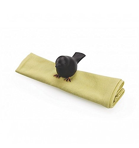 - porte serviette tissu sparrow noir (x2) -