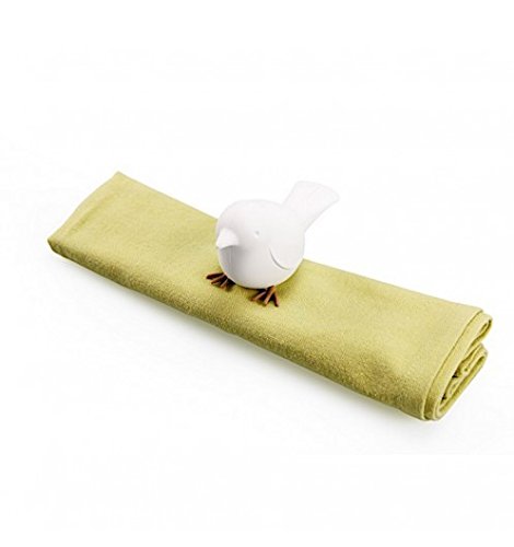 - porte serviette tissu sparrow blanc (x2) -
