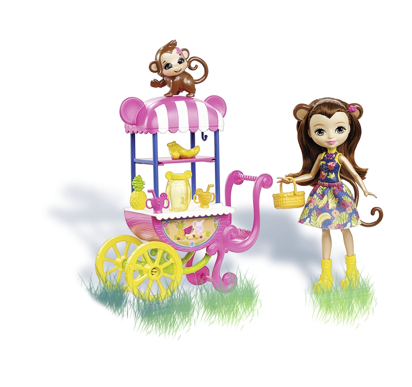 Poupée avec son véhicule Enchantimals