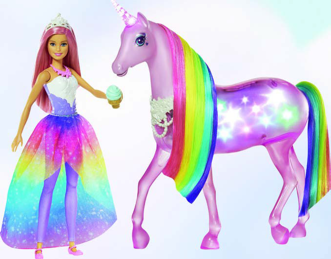 BARBIE ET SA LICORNE LUMIÈRE MAGIQUE
