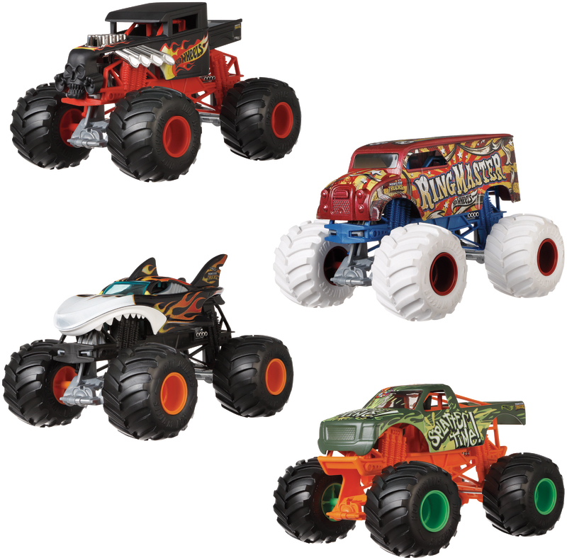 ASSORTIMENT MONSTER TRUCKS VEH 1:24 HOT WHEELS