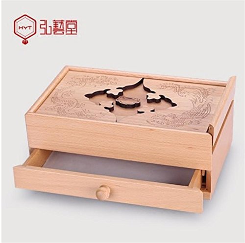 XYXY Creative Rétro Bois Bijoux Boîte De Bijoux...