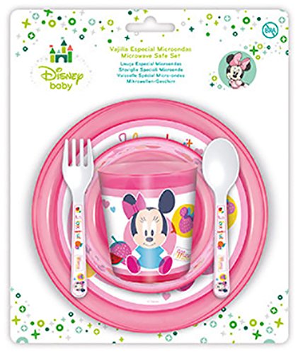 MINNIE - Set vaisselle bébé micro-ondes Baby Mi...