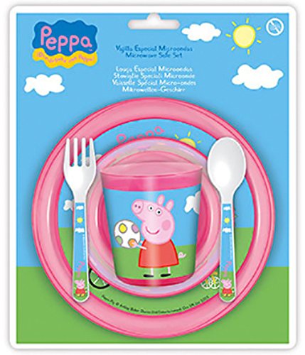 Peppa Pig PEPPA PIG - Vaisselle bébé spéciale micro-ondes 5 pièces Peppa Pig code EAN 8882155296680 