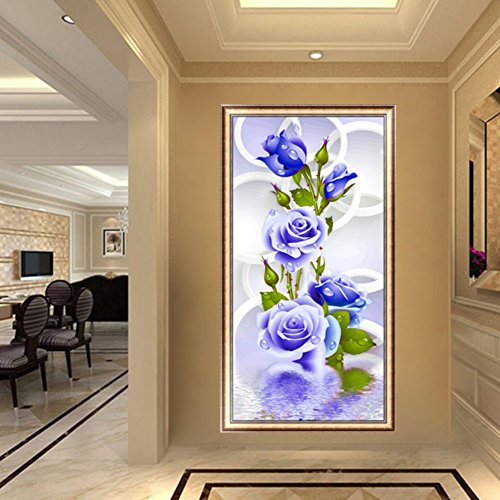 Diy 5d diamant broderie peinture kit rose fleur...