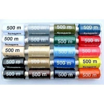 Jeu de 20 bobines de fil à coudre syngarn pour ...