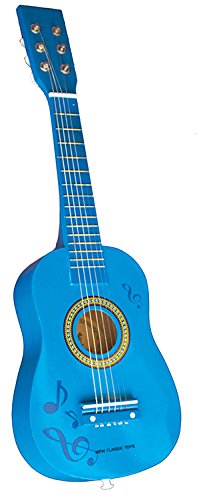 - 2042886 - guitare en bleu avec notes de musique