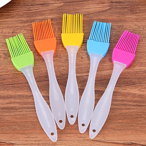 ANDE Cuisine Avec l'huile de silicone Brosse de cuisson Brosse de cuisson à haute température ne Lint alimentaire Barbecue Outils Brosse huile Assaisonnement Brush - 5 Ensembles ( couleur : A ) code EAN 8888109119470 