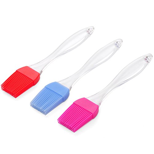 Cristal Poignée de Split huile de silicone Pinceau à haute température Barbecue Brosse gâteau huile Brush Cuisine cuisson Outils-3pcs ( couleur : A ) 8888109119487 ANDE