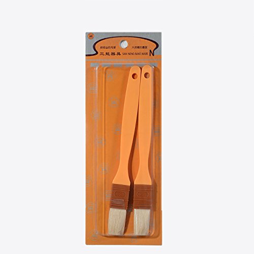 Brush huile Barbecue Brosse Huile Laine Brush haute température Cuisine Barbecue Oeuf liquide poignée en plastique droites Outils de cuisson ( couleur : A ) 8888109119746 ANDE